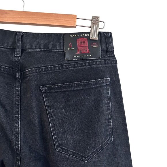 Marc Jacobs Women's Black Size 27 Medium Wash Denim Straight Slim Jeans - Picture 9 of 13